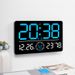 New Living Room Wall Simple Modern LED Digital Bluetooth Automatic Time Setting Electronic Clock 6667_maomaolike.com