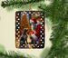 German Wirehaired Pointer And Santa Claus Porcelain Ornament Christmas Tree Hanging Decorations For Home Christmas Holiday, Rectangle, Gift, Multicolor_maomaolike.com