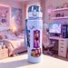 560ML Straight Mouth Water Bottle With Cartoon Pretty Girl Print,Cute Colorful Stylish Leakproof Sports Fitness Work_maomaolike.com