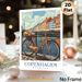 Copenhagen Bicycle Painting Poster, Vibrant Retro Canal-side Town Scene Poster, Cozy Nostalgic Decor Option For Living Room, Bedroom And Entryway_maomaolike.com