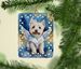 Westie My Angel Porcelain Ornament Christmas Tree Hanging Decorations For Home Christmas Holiday, Rectangle, Gift, Multicolor_maomaolike.com