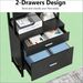 Spacious Filing Cabinet,Height File Cabinet,Stable Cabinet With Open Bookcase_maomaolike.com
