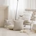 Home Garden Cream Sofa Cushions Living Room Model Room Waist Pillow Bed Back Houndstooth Pillowcase_maomaolike.com