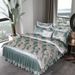 European Style Satin Jacquard Four-Piece Skirt Bedspread Duvet Cover 1.5m 2m M Double Bed Bedding Set_maomaolike.com