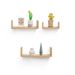 Floating Shelves 14" Wall Mounted Wood Shelves For Bathroom, Bedroom, Living Room, Kitchen, Hanging Shelf For Books/Storage/Decor With Invisible Brackets, Maple_maomaolike.com