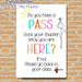 Hallway Pass Reminder Painting Poster, Colorful Hand-drawn Text & Stick Figure Poster, Practical Classroom Management Reminder, Ideal For School_maomaolike.com