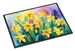 Daffodils In Watercolor Doormat Front Door Mat Indoor Outdoor Rugs For Entryway, Non Slip Washable Low Pile, 24H X 36W_maomaolike.com