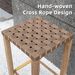 Bar Stools Set Of 2, 27.6inch Metal Counter Height Bar Stools With Footrest, Hand-Made Drawstring Tall Bar Chairs For Kitchen, Island, Dining Room, Pub, Cafe_maomaolike.com