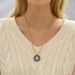 Cute Eyes Heart Palm Zodiac Signs Necklace For Women Double Sided Enamel Star Pendant Collar Gold Color Stainless Steel_maomaolike.com