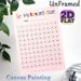 Reward Chart Themed Painting Poster, Pastel Pink Cute Butterfly Accented Numbered Reward Poster, Practical Tool To Track Progress And Encourage_maomaolike.com