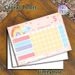 Rainbow & Cloud Reward Chart Painting Poster, Pastel Watercolor Cute Scene Poster, Practical Tool To Record Daily Tasks And Track Progress For Home Or_maomaolike.com