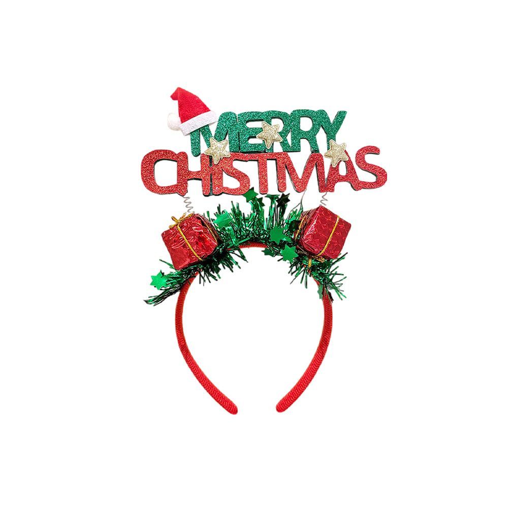 Festive Red And Green - Christmas Themed Headband 12pcs_maomaolike.com