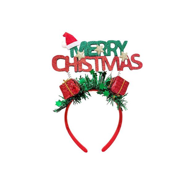 Festive Red And Green - Christmas Themed Headband 12pcs_maomaolike.com