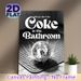 Bathroom Humor Disco Ball Painting Poster, Monochrome Witty Quote & Splashy Disco Ball Poster, Playful Decorative Piece For Bathroom Wall Decor_maomaolike.com