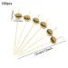 100Pcs-Hamburger Garnish Sticks Disposable Fruit Stick Snack Skewers Party Buffet Bamboo Food Picks Bento Tools_maomaolike.com