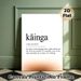 Maori "Kainga" Home Definition Painting Poster, Minimalist Typographic Text Poster, Warm Cozy Home-themed Decor Suitable For Living Room, Bedroom_maomaolike.com