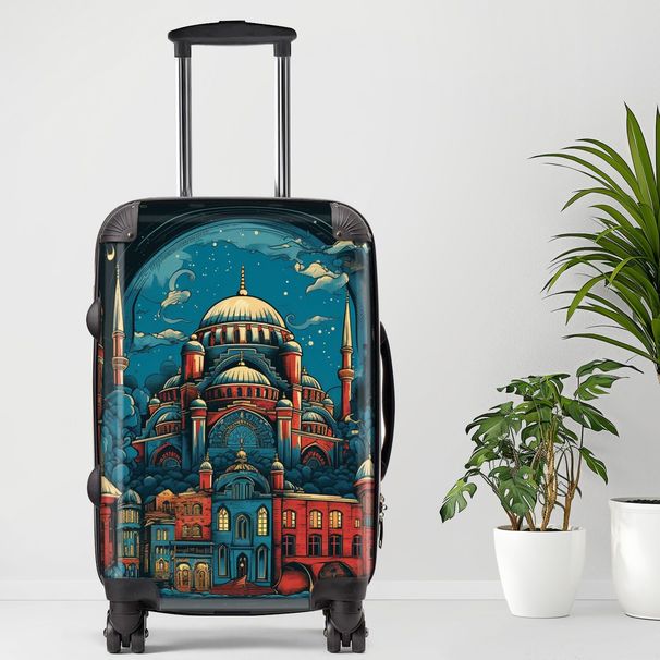 Istanbul Luggage, 20/24/28 Inch Luggage, Carry-On, Custom Luggage, Luggage Set, Suitcase, Travel, Vacation, Cabin Suitcase, Custom Suitcase, Personalized Luggage_maomaolike.com