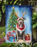 Pit Bull Terrier Christmas Reindeer Garden Flag Mailbox Flag Decorative Yard Flag Banner Outside Patio Artwork Yard Flower Beds, Garden Size, Multicolor_maomaolike.com