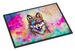 Hippie Animal Wolf Doormat Front Door Mat Indoor Outdoor Rugs For Entryway, Non Slip Washable Low Pile, 24H X 36W_maomaolike.com