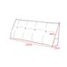 SOGA 2X 120cm Blue Triangular Wedge Bed Pillow Headboard_maomaolike.com