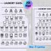 Laundry Guide Painting Poster, Minimalist Black-and-White Laundry Care Symbols Poster, Practical Laundry Care Reference, Ideal For Laundry Room And_maomaolike.com