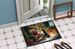 Bernese Mountain Dog And Santa Claus Doormat Front Door Mat Indoor Outdoor Rugs For Entryway, Non Slip Washable Low Pile, 24H X 36W_maomaolike.com