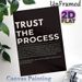 Inspirational "Trust The Process" Painting Poster, Minimalist Black & White Typographic Poster, Motivational Text Art To Boost Positivity, Ideal For_maomaolike.com