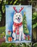 American Eskimo Christmas Reindeer Garden Flag Mailbox Flag Decorative Yard Flag Banner Outside Patio Artwork Yard Flower Beds, Garden Size, Multicolor_maomaolike.com