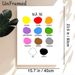 Maori Color Chart Painting Poster, Bright Rounded Color Swatch Poster, Practical Tool For Learning Maori Color Terms, Ideal For Language Learning_maomaolike.com