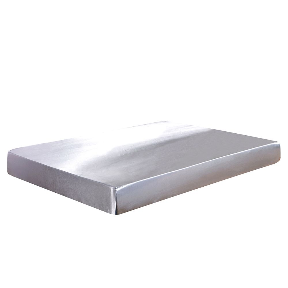 Home Textile Solid Color Silky Satin Mattress Protector_maomaolike.com