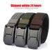 HOT New Stretch For Men and Women Hard Alloy Quick Release Buckle Strong Real Nylon Unisex Elastic Overalls Work Belt_maomaolike.com