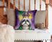 Shih Tzu King Of Mardi Gras Throw Pillow Machine Washable, Indoor Outdoor Decorative Pillow For Couch, Bed Or Patio, 14Hx14W_maomaolike.com