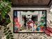 French Bulldog Cozy Christmas Doormat Front Door Mat Indoor Outdoor Rugs For Entryway, Non Slip Washable Low Pile, 24H X 36W_maomaolike.com