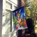 Staffordshire Bull Terrier Christmas Reindeer House Flag Large Porch Sleeve Pole Decorative Outside Yard Banner Artwork Wall Hanging, Polyester, House Size, Multicolor_maomaolike.com
