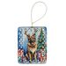 Belgian Tervuren Christmas Reindeer Porcelain Ornament Christmas Tree Hanging Decorations For Home Christmas Holiday, Rectangle, Gift, Multicolor_maomaolike.com
