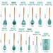 12-Piece Kitchen Utensils With Wooden Handles, Non-Stick Cooking Spatula, High-Temperature Resistant Silicone_maomaolike.com