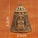 Brass Prajna Paramita Heart Sutra Five-Stage Mountain Bell Six-Word Pendant Car Keychain Hanging Ornament Accessories_maomaolike.com