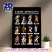 Greek Mythology Deities Painting Poster, Vivid Detailed Illustrated Gods & Goddesses Poster, Informative Mythological Decor Ideal For Study Rooms_maomaolike.com