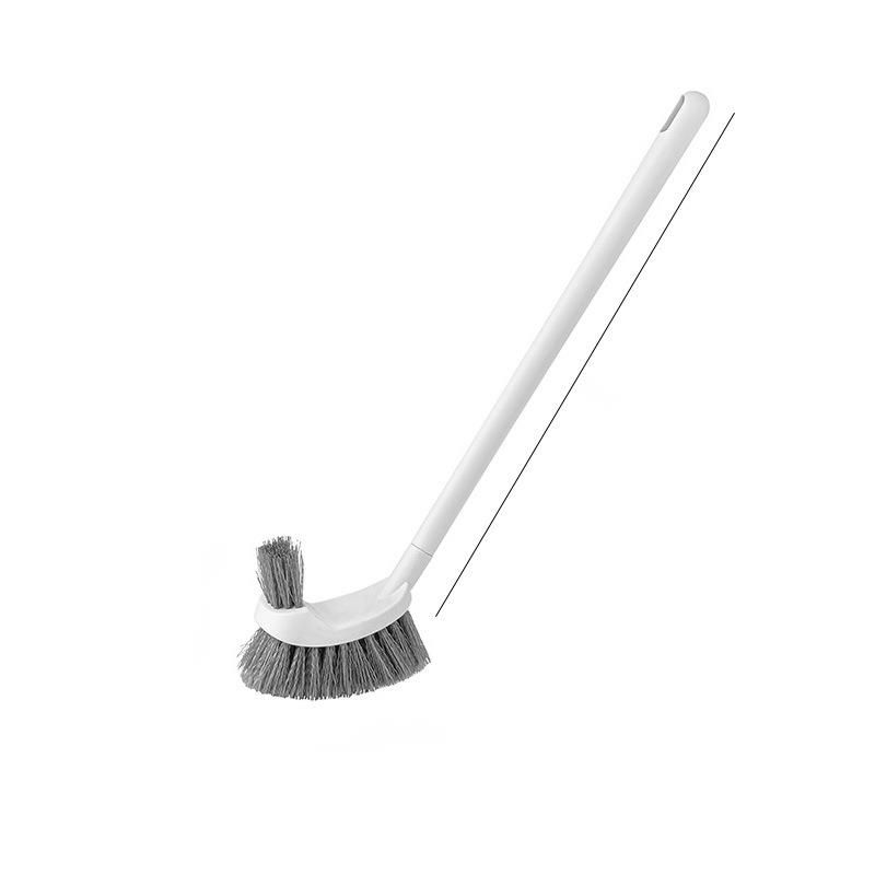 Household Soft Bristle Round Head Wall-Mounted Long Handle Special Toilet Brush Three-Piece Set Cross-Border Wholesale_maomaolike.com