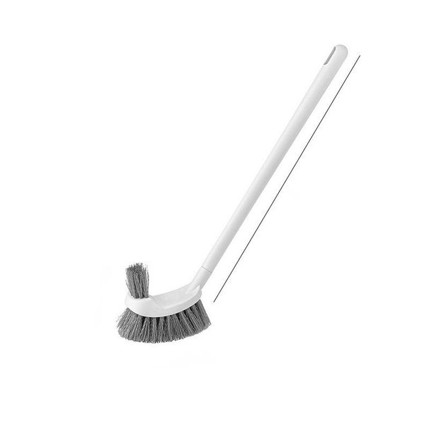 Household Soft Bristle Round Head Wall-Mounted Long Handle Special Toilet Brush Three-Piece Set Cross-Border Wholesale_maomaolike.com
