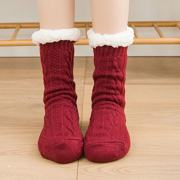 Socks Floor Socks Indoor Socks Home Socks Slippers Socks Plus Velvet Thick Autumn And Winter Snow Socks_maomaolike.com