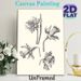 Daffodil Botanical Painting Poster, Monochrome Hand-drawn Sketch Poster, Delicate Detailed Floral Artwork, Ideal For Living Room, Bedroom & Office_maomaolike.com