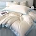 Simple Ice Silk Summer Bedding Set, Cool Smooth Four-Piece Bed Linen, Optional Three-Piece Kit Suitable For Student Dorm Bedroom Daily Sleep
_maomaolike.com