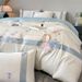 Wholesale Korean Light Luxury Embroidered Pure Four-Piece Simple Style Naked Sleep All-Cotton Solid Color 60s Long-Staple Cotton 4_maomaolike.com