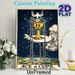 Tarot Ace Of Cups Painting Poster, Vintage Mystical Style Poster, Intricate Design With Golden Cup, Dove, Starry Sky And Flowing Water, Suitable Decor_maomaolike.com