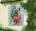Cairn Terrier Christmas Porcelain Ornament Christmas Tree Hanging Decorations For Home Christmas Holiday, Rectangle, Gift, Multicolor_maomaolike.com