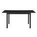 59‘’ Extendable Dining Table, Modern House Dining Room Table For 4-8, Wooden Kitchen Table , Dining Room, Working Office, Home Living Room Furniture For Small Space, Black_maomaolike.com
