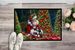 Cavalier Spaniel And Santa Claus Doormat Front Door Mat Indoor Outdoor Rugs For Entryway, Non Slip Washable Low Pile, 24H X 36W_maomaolike.com