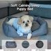 Dog Bed Washable Medium Dog Cat Sofa Bed Super Soft Rectangular Cuddle Pet Bed With Non-Slip Fluffy Bottom, Gift_maomaolike.com