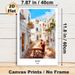 Bari Italy Townscape Painting Poster, Warm Vibrant Illustrated Mediterranean Alley Scene Poster, Captures Cozy Local Daily Life, Ideal For Living_maomaolike.com